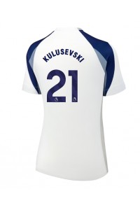 Tottenham Hotspur Dejan Kulusevski #21 Jalkapallovaatteet Naisten Kotipaita 2025-26 Lyhythihainen